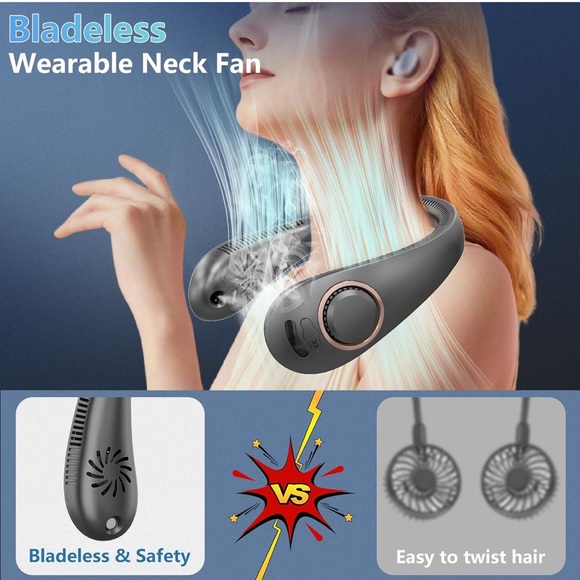 Portable Neck Fan with Cooling Technology - Picture 6 of 6